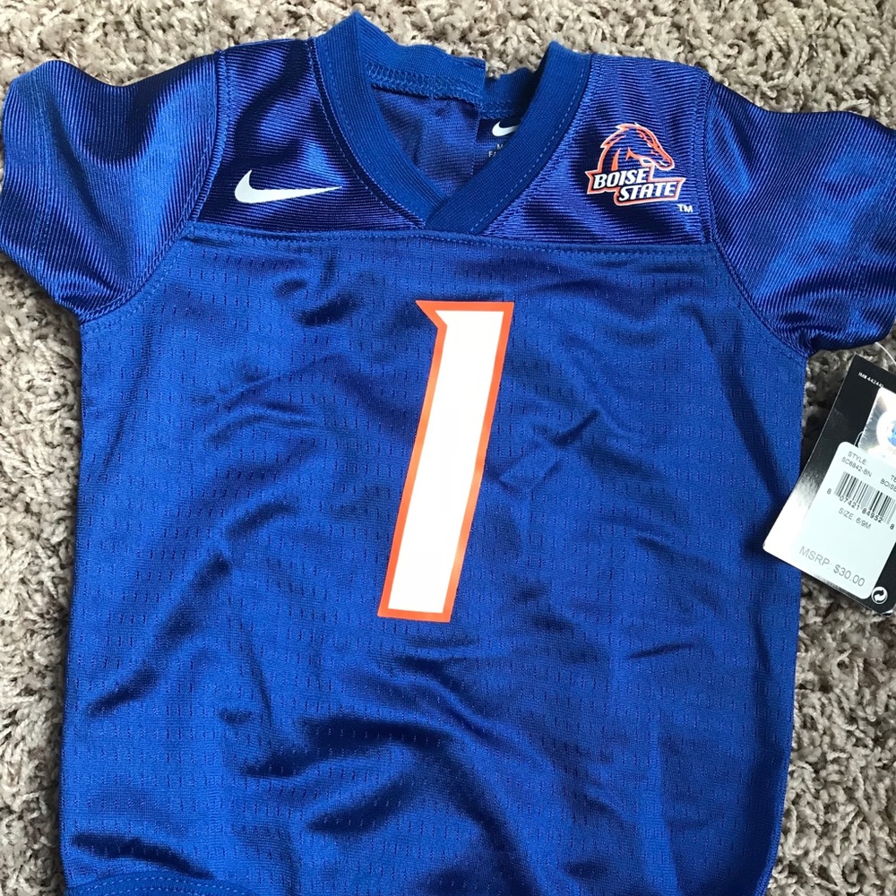 Boise State jersey onesie